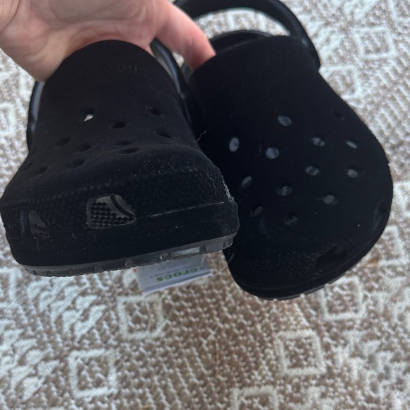 Women’s Soft Velvet Black Crocs - Picture 3 of 9